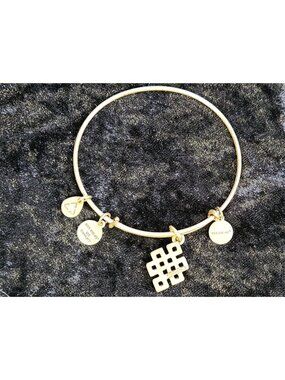 Alex and Ani Celtic Endless Knot Gold-tone Charm Bracelet